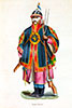 Soldat chinois, vers 1840 - Gravure  de François Pannemaker reproduite puis restaurée par © Norbert Pousseur