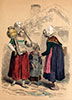 Paysannes normandes de Coutances en costume traditionel - Reproduction © Norbert Pousseur