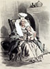 Grand-mère du Mont-Gardon, gravure de Lalaisse - Reproduction © Norbert Pousseur