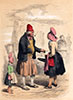 Pêcheurs normands du Polet en costume traditionel de 1760 - Reproduction © Norbert Pousseur