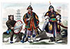 Vignette : Militaires chinois, vers 1850 - Gravure  de Demoraine reproduite puis restaurée par © Norbert Pousseur