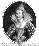 Zoom sur Marie de M&eacute;dicis - gravure de Daret - Gravure  reproduite puis restaur&eacute;e par &copy; Norbert Pousseur
