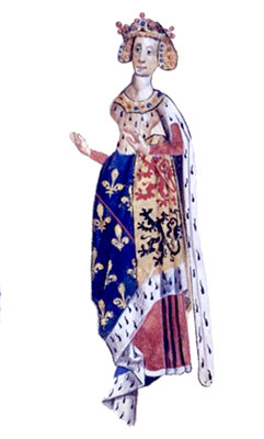 Marie de Hainaut dans l'armorial d'Auvergne - traitements © Norbert Pousseur
