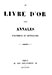 Vignettte du Titre du Livre d'or des Annales politiques littéraires - Reproduction © Norbert Pousseur