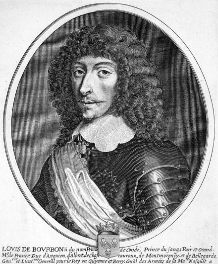 Louis II de Bourbon - gravure de Daret - Gravure  reproduite puis restaurée par © Norbert Pousseur