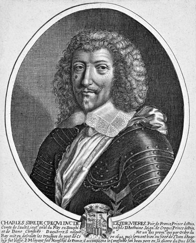 Claude  de la Trémoïlle - gravure de Daret - Gravure  reproduite puis restaurée par © Norbert Pousseur