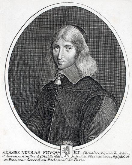 Nicolas Fouquet - gravure de Daret - Gravure  reproduite puis restaurée par © Norbert Pousseur