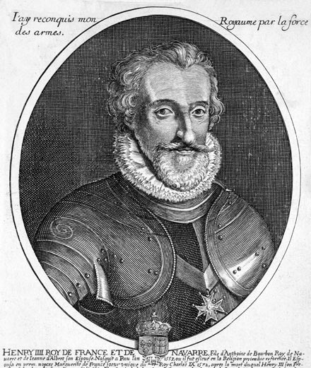 Henri IV Roi de France - gravure de Daret - Gravure  reproduite puis restaurée par © Norbert Pousseur