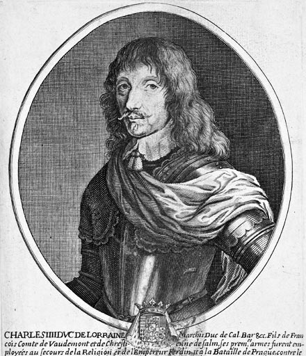 Charles IV de Lorraine - gravure de Daret - Gravure  reproduite puis restaurée par © Norbert Pousseur