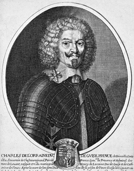 Charles 1er de Lorraine - gravure de Daret - Gravure  reproduite puis restaurée par © Norbert Pousseur