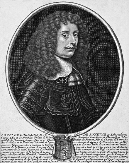 Louis de Lorraine - gravure de Daret - Gravure  reproduite puis restaurée par © Norbert Pousseur