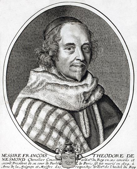 François Théodore de Nesmond - gravure de Daret - Gravure  reproduite puis restaurée par © Norbert Pousseur