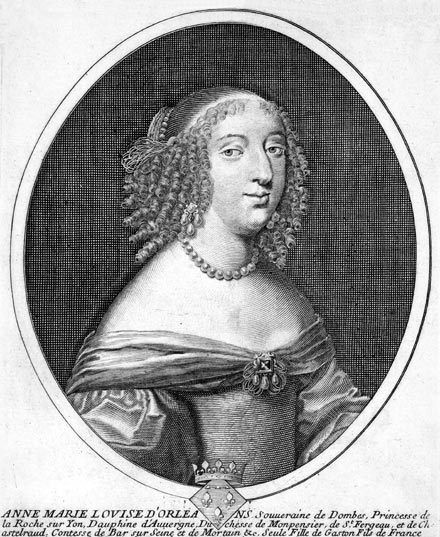 Marie Louise  d'Orléans - gravure de Daret - Gravure  reproduite puis restaurée par © Norbert Pousseur