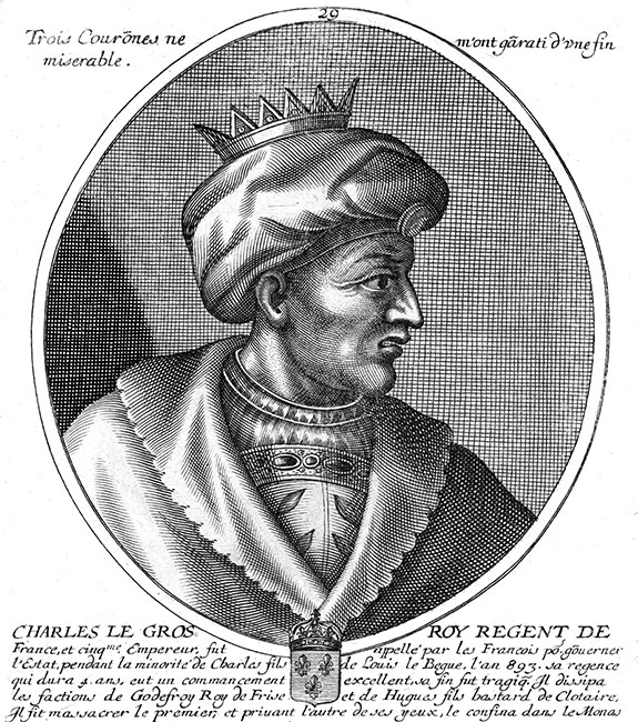 Louis et Carloman rois de France - gravure de Daret - Gravure  reproduite puis restaurée par © Norbert Pousseur