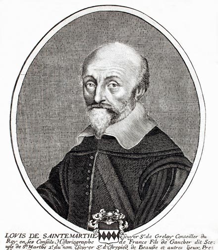 Louis de Sainte Marthe - gravure de Daret - Gravure  reproduite puis restaurée par © Norbert Pousseur