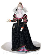 Vignette : Marie Stuart - Gravure de Lanté,  reproduite puis restaurée par © Norbert Pousseur