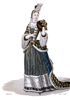 Vignette : Anne-Louise-B&eacute;n&eacute;dicte de Bourbon, duchesse du Maine, gravure de Louis-Marie Lant&eacute;, reproduite puis restaur&eacute;e par &copy; Norbert Pousseur