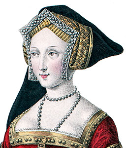 Chaperon de la suivante de Marie d'Angleterre - extrait de la gravure  de Louis-Marie Lanté reproduite puis restaurée par © Norbert Pousseur