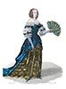 Imagette d'une dame d'atour - reproduction &copy; Norbert Pousseur