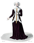 Vignette : Jeanne de Sancerre - Gravure  de Pierre Lamésangère reproduite puis restaurée par © Norbert Pousseur