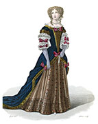 Vignette : Mlle de la Valli&egrave;re, gravure de Louis-Marie Lant&eacute;, reproduite puis restaur&eacute;e par &copy; Norbert Pousseur
