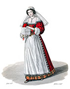 Vignette : Ling&egrave;re au 17&egrave;me si&egrave;cle - Gravure de Lant&eacute;,  reproduite puis restaur&eacute;e par &copy; Norbert Pousseur