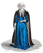 Viignette : Marguerite de Beaujeu - Gravure  de Pierre Lamésangère reproduite puis restaurée par © Norbert Pousseur