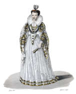 Zoom pour Marguerite de Lorraine - Gravure de lant&eacute;,  reproduite puis restaur&eacute;e par &copy; Norbert Pousseur