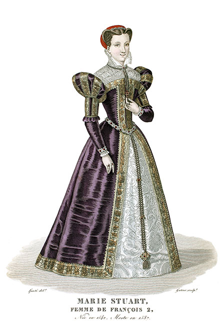 Marie Stuart - Gravure de Lant&eacute;,  reproduite puis restaur&eacute;e par &copy; Norbert Pousseur
