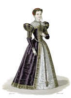 Pour zoom : Marie Stuart - Gravure de Lant&eacute;,  reproduite puis restaur&eacute;e par &copy; Norbert Pousseur