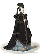 Vignette : Marie Touchet - Gravure  reproduite puis restaur&eacute;e par &copy; Norbert Pousseur