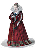 Vignette : Marquise de Verneuil - Gravure de Lant&eacute;,  reproduite puis restaur&eacute;e par &copy; Norbert Pousseur