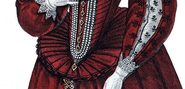 Vertugadin port&eacute; par la marquise de Verneuil - reproduction &copy; Norbert Pousseur