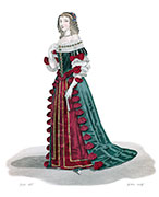Vignette : Ninon de l'Enclos, gravure de Louis-Marie Lant&eacute;, gravure de Louis-Marie Lant&eacute;, reproduite puis restaur&eacute;e par &copy; Norbert Pousseur