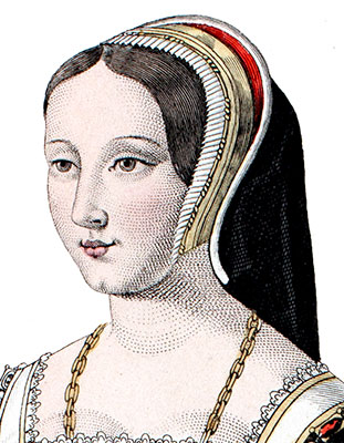 Chaperon de Diane de Poitiers - détail de gravure reproduite puis corrigée numériquement par  © Norbert Pousseur