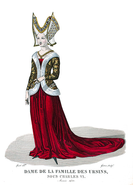 Dame des Ursins - Gravure  de Pierre Lamésangère reproduite puis restaurée par © Norbert Pousseur