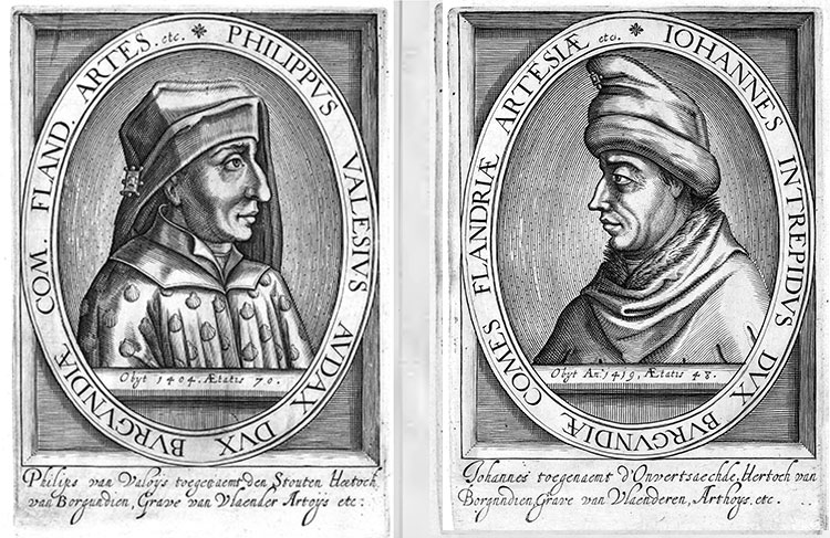 Philippe et Jean, gravures du recueil de grazvures de Nicolas de Clerck - reproduction © Norbert Pousseur