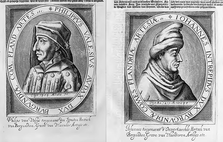 Philippe et Jean, gravures publiées dans l' Historie de Neder-Land - reproduction © Norbert Pousseur