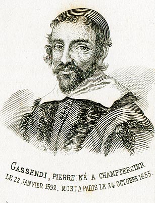 Pierre Gassendi, personnage illustre du département des Alpes de Hautes-Provence - Gravure  reproduite puis restaurée par © Norbert Pousseur