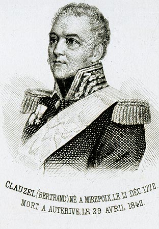 Bertrand Clauzel personnage illustre du département de l'Ariège - Gravure  reproduite puis restaurée par © Norbert Pousseur