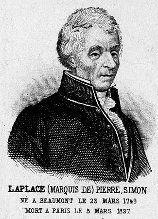 Marquis de Laplace - Gravure  reproduite puis restaurée par © Norbert Pousseur