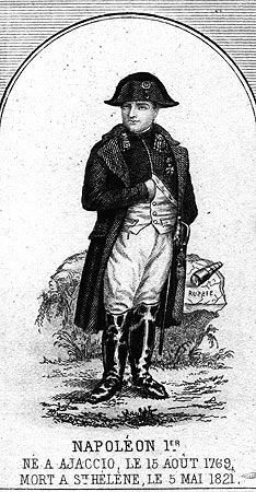 Napoléon Bonaparte, personnage illustre du département de l'Isère - Gravure  reproduite puis restaurée par © Norbert Pousseur