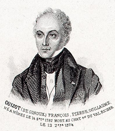 François Guizot - Gravure  reproduite puis restaurée par © Norbert Pousseur