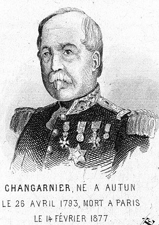 Général Changarnier, personnage illustre du département de la Seine et Oise - Gravure  reproduite puis restaurée par © Norbert Pousseur