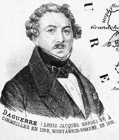 Louis Jacques Mandé Daguerre, personnage illustre du département de la Seine et Oise - Gravure  reproduite puis restaurée par © Norbert Pousseur