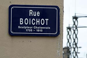 Boichot, sculpteur chalonnais, rue de Chalon sur Marne - © Norbert Pousseur
