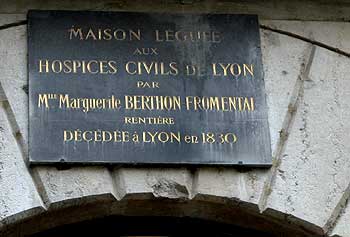 Marguerite Berthon Fromental, rentière, décédée en 1880 - rue de Lyon - © Norbert Pousseur