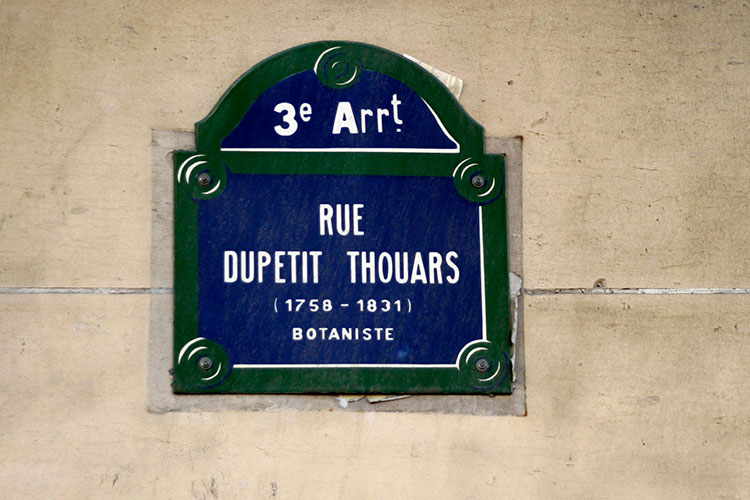 Dupetit Thouars, botaniste - 1758 / 1831 - 3e à Paris - © Norbert Pousseur