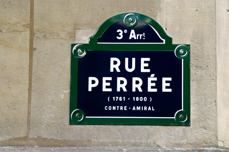 Perrée, contre amiral, 1761 - 1800, rue de Paris - © Norbert Pousseur
