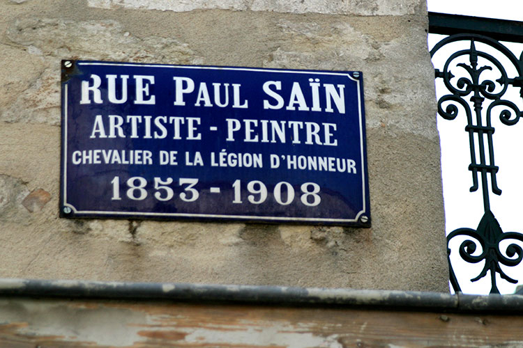 Rue Avignon, Paul Saïn, artiste peintre, 1853 - 1908 - © Norbert Pousseur